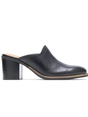 NEW Hush Puppies Hannah Leather Mule Bounce Technology Black size 9.5 wide